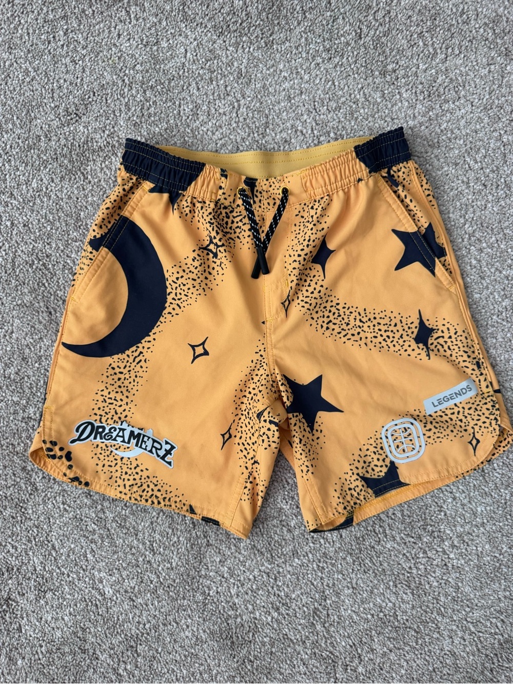Overtime Dreamerz Kids' Yellow Star & Moon Casual Shorts